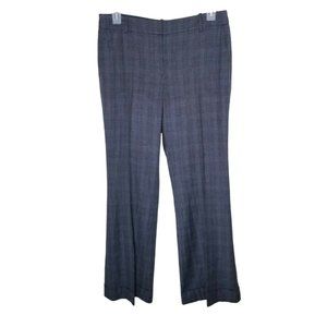 Loft Plaid Gray Kate Pants Trouser Women Size 10